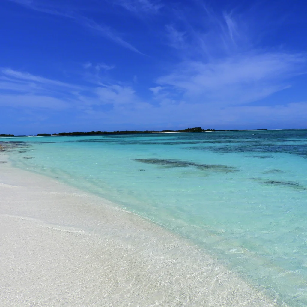 Azuurblauwe oceaan Bonaire