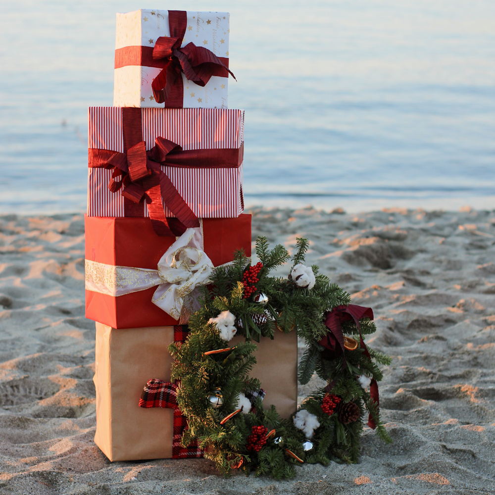 cadeaus op het strand bonaire